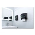 Towel Dispensers | San Jamar T950REBK 12.49 in. x 8.6 in. x 12.82 in. Ecological Green Towel Dispenser - Black image number 2