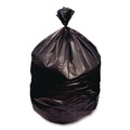 Repro Trash Bags | Heritage X7658QKR02 X-Liner Reprocessed Liners 60 gal 2 mil 38 x 58 Black Perforated Roll (100/Carton) image number 2