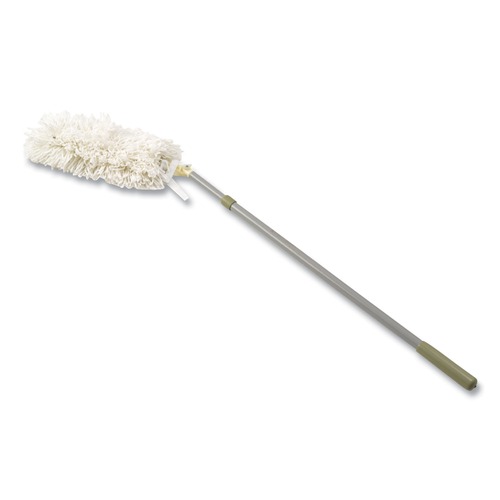 Dusters | Rubbermaid Commercial FGT12000GY00 51 in. Extension Handle HiDuster Dusting Tool with Angled Launderable Head image number 0