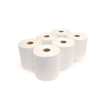 Boardwalk BWK17GREEN 8 in. x 800 ft. 1-Ply Green Universal Roll Towels - Natural White (6 Rolls/Carton)