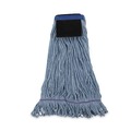 Mop Heads | Boardwalk BWK903BL Loop-End Cotton with Scrub Pad Mop Head - Large (12/Carton) image number 0