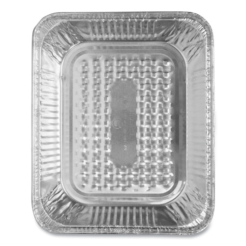 Steam Table Parts | Handi-Foil 8450 10.38 in. x 12.75 in. x 2.19 in. JIF-FOIL Half-Steam Table Pan (100/Carton) image number 0