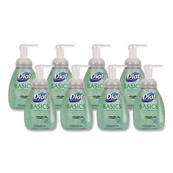 Dial Professional DIA 06042 7.5 oz. Basics Hypoallergenic Foaming Hand Wash - Honeysuckle Scent (8/Carton)