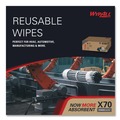 Perforated Roll & Hand Towels | WypAll 41100 X70 Flat Sheet 14.9 in. x 16.6 in. Cloths - White (300/Carton) image number 6