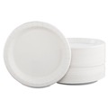 Plates | SOLO MP9BR-2054 Bare Eco-Forward 8.5 in. diameter Clay-Coated Paper Dinnerware Plate - White (500/Carton) image number 3
