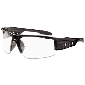 SAFETY GLASSES | Ergodyne 52000 Skullerz Dagr Nylon/Polycarb Safety Glasses - Black Frame/Clear Lens
