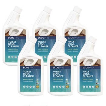 TOILET BOWL CLEANERS | ECOS PRO PL97036CT 24 oz Toilet Bowl Cleaner Squeeze Bottle - Fresh Cedar Scent (6/Carton)