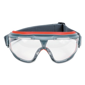 SAFETY GOGGLES | 3M GG501SGAF GoggleGear 500Series Anti-Fog Safety Goggles - Red/Gray Frame/Clear Lens (10/Carton)