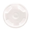 Cup Lids | Eco-Products EP-CRFL BlueStripe Recycled Content 9 oz. to 24 oz. Cold Cup Flat Lids - Clear (10 Packs/Carton, 100/Pack) image number 0