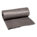 Low-Density Trash Bags | Boardwalk H6036TGKR01 30 Gallon 0.95 mil 30 in. x 36 in. Perforated Roll Low-Density Waste Can Liners - Gray (25 Bags/Roll, 4 Rolls/Carton) image number 1