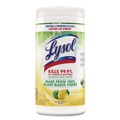 Cleaning Cloths & Wipes | LYSOL Brand 19200-49128 7 in. x 7.25 in. 1-Ply Disinfecting Wipes II - Fresh Citrus/White image number 0