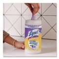 Cleaning Cloths & Wipes | LYSOL Brand 19200-81700 7 in. x 7.5 in. 1-Ply Dual Action Disinfecting Wipes - Citrus Scent White/Purple image number 9