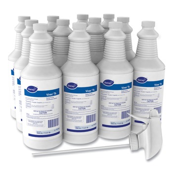 DISINFECTANTS AND SANITIZERS | Diversey Care 04743. Virex TB 32 oz. Liquid Bottle Disinfectant Cleaner - Lemon Scent (12/Carton)
