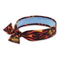 Head & Face Protection | Ergodyne 12568 Chill-Its 6700CT One Size Fits Most Cooling Bandana PVA Tie Headband - Flames image number 0