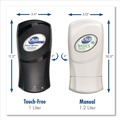 Soap Dispensers | Dial Professional 16656 FIT 4 in. x 5.13 in. x 10.5 in. 1.2 Liter Universal Manual Dispenser - Ivory (3/Carton) image number 5
