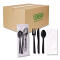 Cutlery Kits | Eco-Products EP-S115 6 in. 100 percent Recycled Content Cutlery Kit - (250/Carton) image number 0