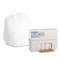Low-Density Trash Bags | Boardwalk H6036HWKR01 30 Gallon 0.6 mil 30 in. x 36 in. Perforated Roll Low-Density Waste Can Liners - White (25 Bags/Roll, 8 Rolls/Carton) image number 2