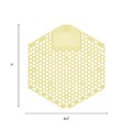 Toilet & Urinal Deodorizers | Fresh Products 3WDS-F-010I060M-10 Wave 3D Urinal Deodorizer Screen - Citrus Scent, Yellow (10/Box) image number 4