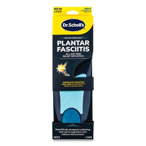 Footwear | Dr. Scholl's 87101886 Plantar Fasciitis All Day Pain Relief Orthotics for Men - Men Size 8 to 13, Blue (1-Pair) image number 0