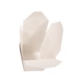 Food Containers & Lids | Kari-Out 3103016 3.63 in. x 3 in. x 3.5 in. 16 oz. Paper Food Pail - White (400/Carton) image number 3