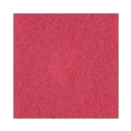 Floor Pads-Stripping | Boardwalk BWK4020RED 20 in. Diameter Buffing Floor Pads - Red (5/Carton) image number 5