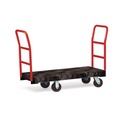 Carts & Trucks | Rubbermaid Commercial FG443610BLA 24 in. x 48 in. 1200 lbs. Capacity Heavy-Duty Platform Truck Cart - Black image number 1