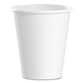 Cups | SOLO 376W-2050 6 oz. Single-Sided Poly Paper Hot Cups - White (1000/Carton) image number 2
