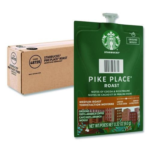 Coffee - Caffeinated | FLAVIA 48725 Starbucks Pike Place Roast Coffee Freshpack (38/Carton) image number 0
