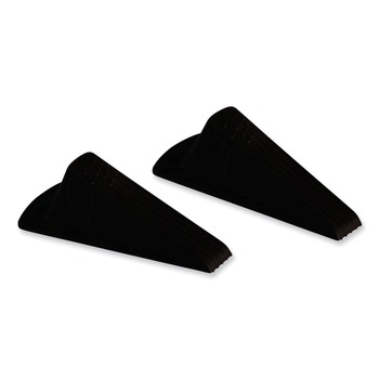 DOORSTOPS | Master Caster 00969 Giant Foot 3.5 in. W x 6.75 in. D x 2 in. H No-Slip Rubber Wedge Doorstop - Brown (2/Pack)