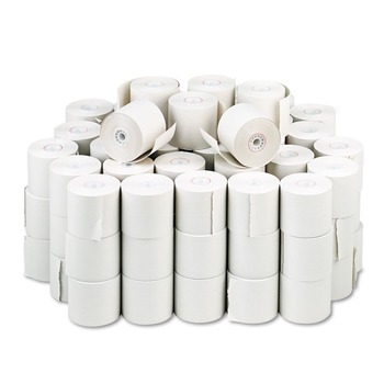 PM Company 8677 2.25 in. x 150 ft. Impact Bond Paper Rolls - White (100/Carton)