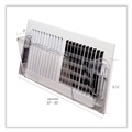 Air Vent & Register Products | Deflecto 51 10 x 3 x 5.5 Adjustable Sidewall Register Air Deflector - Clear image number 3