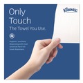 Perforated Roll & Hand Towels | Kleenex 01080 8 in. x 425 ft. 1.5 in. Core 1-Ply Hard Roll Paper Towels - White (12 Rolls/Carton) image number 6