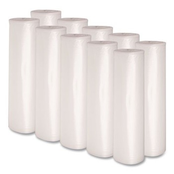 Boardwalk X8046DCKR01 40 in. x 46 in. 45 gal. 1.4 mil Recycled Low-Density Polyethylene Can Liners - Clear (100/Carton)