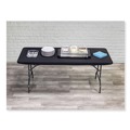 Table Covers & Skirts | Iceberg 16621 iGear 30 in. x 72 in. Polyester Fabric Table Top Cap Cover - Black image number 5