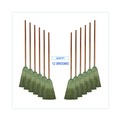 Brooms | Boardwalk BWK932YCT Yucca Corn Fiber Bristle Warehouse Brooms with 56 in. Handle - Natural (12/Carton) image number 4