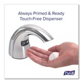 Soap Dispensers | PURELL 8940-01 CX10 2.28 in. x 5.82 in. x 4.04 in. 2,000 mL Counter Mount Soap Dispenser with Metal Spout Fixture - Chrome image number 7
