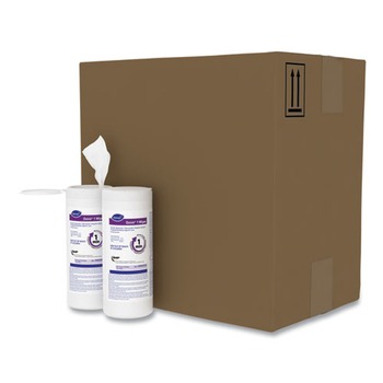 Diversey Care 100850922 Oxivir 7 in. x 8 in. 1-Ply 1 Wipes (60/Canister, 12 Canisters/Carton)