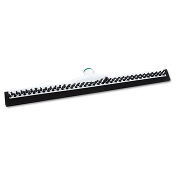 BRUSHES | Unger PB55A 22 in. Brush Polypropylene Bristles Sanitary Brush with Squeegee - Black Bristles