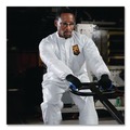 Safety Apparel | Ansell KCC44312 A40 Coveralls with Zipper Front and Elastic Wrists and Ankles - Medium/White (25/Carton) image number 4