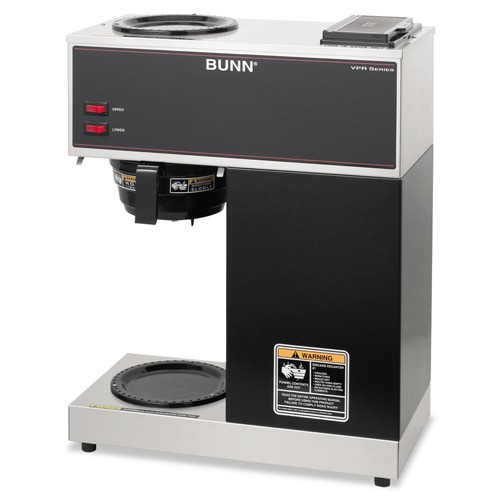 Coffee Brewers | BUNN 33200.0000 2-Burner 12-Cup Pourover Coffee Brewer - Stainless Steel/Black image number 0