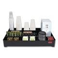 Carts | Rubbermaid Commercial 2124078 18.75 in. x 3.62 in. 11-Section Amenity Organizer for all Rubbermaid Commercial Full-Size and Compact Housekeeping Carts - Black image number 1