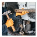 Food Service Disposable & Single Use Gloves | Ammex GWON46100 8 mil Heavy-Duty Industrial Powder-Free Nitrile Gloves - Large, Orange (1000/Carton) image number 5