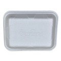 Food Containers & Lids | GEN 4DWH 9.47 in. x 7.12 in. x 1.32 in. #4D Meat Trays - White (500/Carton) image number 2