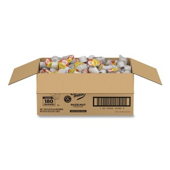 CREAMERS | Coffee-Mate 11000374 0.38 oz. Mini Cups Liquid Coffee Creamer - Hazelnut (180/Carton)