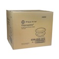 Food Storage Containers & Lids | Pactiv Corp. 0CN80948CSTC EarthChoice MealMaster 48 oz. 10.13 in. Diameter x 2.13 in. Height 1 Compartment Plastic Container with Lid - Black/Clear image number 3
