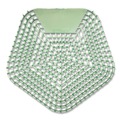 Toilet & Urinal Deodorizers | Boardwalk WCBX-P-010I010I-02-AAS80- 0.11 oz Anti-Splash Urinal Screen - Cucumber Twist Scent/Green (10/Carton) image number 0