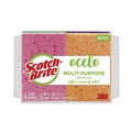Sponges | 3M 7274-10 4.7 in. x 3 in. 0.6 in. Thick Vibrant Color Sponges - Assorted Colors (4/Pack) image number 0