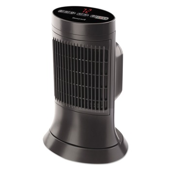 Honeywell HCE311V 750 - 1500 Watts 10 in. x 7-5/8 in. x 14 in. Digital Ceramic Mini Tower Heater - Black