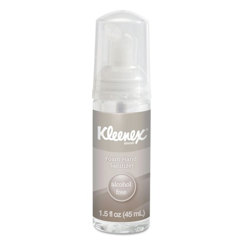 Hand Sanitizers | Kleenex 34136 1.5 oz. Pump Bottle Alcohol-Free Foam Hand Sanitizer - Unscented (24/Carton) image number 0