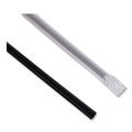 Straws/Stems/Sticks | Boardwalk BWKJSTW775B 7.75 in. Polypropylene Wrapped Jumbo Straws - Black (12500/Carton) image number 7